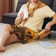 thumbnail image 5 of Fotbe Pastoral Sunflower Corgi Pantalones Cortos de Pijama para Hombre, Ropa de Dormir, Pantalones de Pijama Cortos para Hombre-Small, 5 of 6