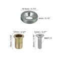 thumbnail image 4 of 30 Pcs Car Motorcycle Titanium Tone M6 Fender Bumper Washer Bolt Rivet Nut Kit Aluminum Alloy Engine Bay Fastener, 4 of 6