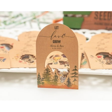 

PACKET FAVORS • Let Love Grow • Mountain Wedding • Wildflowers • Adventure • Eco-Friendly Gift