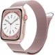 thumbnail image 1 of Marge Plus compatible con Apple Watch Band Series 9, Ultra 2, SE, Ultra 8 7 6 5 4 3 2 1 38 mm 40 mm 41 mm 42 mm 44 mm 45 mm 49 mm mujeres y hombres, reemplazo de cierre magnético de malla de acero ino, 1 of 4
