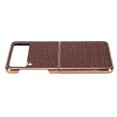 thumbnail image 1 of Estuche Para Teléfono Con Pantalla Plegable, Cubierta Protectora Para Teléfono A Prueba De Polvo De Cuero Resistente A Los Impactos Para Galaxy Z Flip4 ANGGREK Marrón, 1 of 8