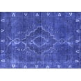 thumbnail image 1 of Ahgly Company Machine Washable Indoor Rectangle Oriental Blue Industrial Area Rugs, 3' x 5', 1 of 4