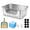 Medium, variant on Stainless Steel Sifting Litter Box Medium For Rabbit