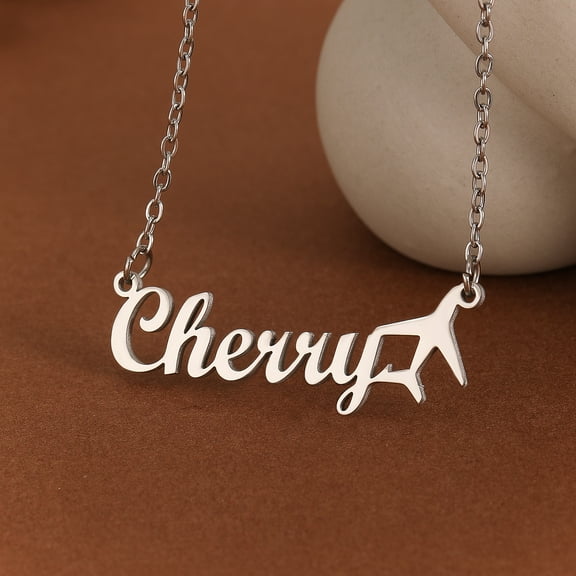 Fashion Custom Name Airplane Necklace Personality Birthday Party Jewelry Stainless Steel Clavicle Chain Choker Collares