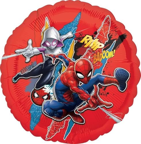 Spidey and Friends Birthday Party Supplies 8pc Foil Balloon Bouquet Decorations