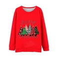 thumbnail image 2 of Pavied Pyjamas de Noël pour Famille, Ensembles de Pyjamas, Ensembles de Pulls Assortis pour Famille Joyeux Noël Y'all Imprimé Col Rond pour Enfants, Pyjamas de Noël Assortis, Rouge 4 Ans, 2 of 3