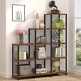thumbnail image 3 of Ladder Corner Bookcase, 5 Tier Book Display Shelf, Home Office Living Room, 3 of 7