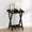 Black, variant on Furinno CLASSIC Square X-Legs Nightstand Removable Tray Top End Table Espresso