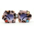 thumbnail image 2 of Super Funky Masquerade Fur Jewel Brooch Octagon Plastic Sunglasses Pink Leopard, 2 of 4