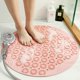 thumbnail image 1 of Alfombrilla Redonda De PVC Antideslizante para Baño Cuarto De Ducha Hidrofóbico De Secado Rápido Ventosa Alfombrilla para Piso Masaje para Baño Almohadilla para Pies,Rosado, 1 of 3