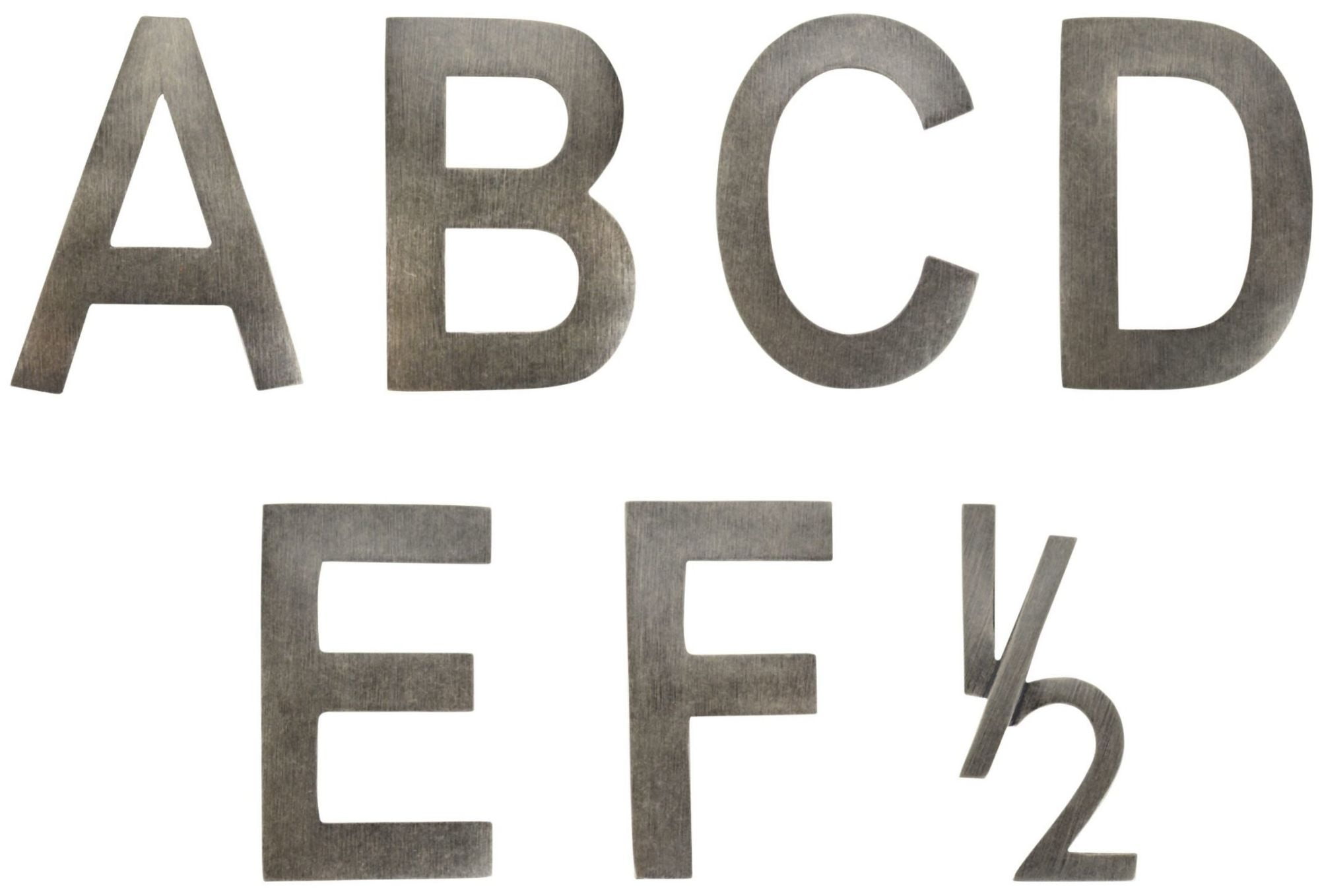 Architectural Mailboxes 3582DC-B 4 in. Brass Floating House Letter B, Dark Aged Copper