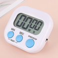 thumbnail image 2 of ic Kitchen Timer Clock - Digital Visual Timer - Bright Display - Countdown & Stopwatch - Loud Beep - Multifunction Timer (white), 2 of 4