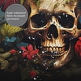 thumbnail image 3 of Rateoe Butterfly Flower Plant Skull Shower Curtain - Fancy Bathroom Shower Curtain Sets - Waterproof Shower Curtain with Hooks with 12 Plastic Hooks 72x72 Inches, 3 of 5