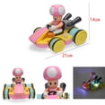 thumbnail image 1 of Figuras de vehículos con carrito de Super Mario Bros, modelo de juguete, Mario, Luigi, Yoshi, Toad, figura de coche con control remoto, regalo para niños, cumpleaños, Navidad, 1 of 5
