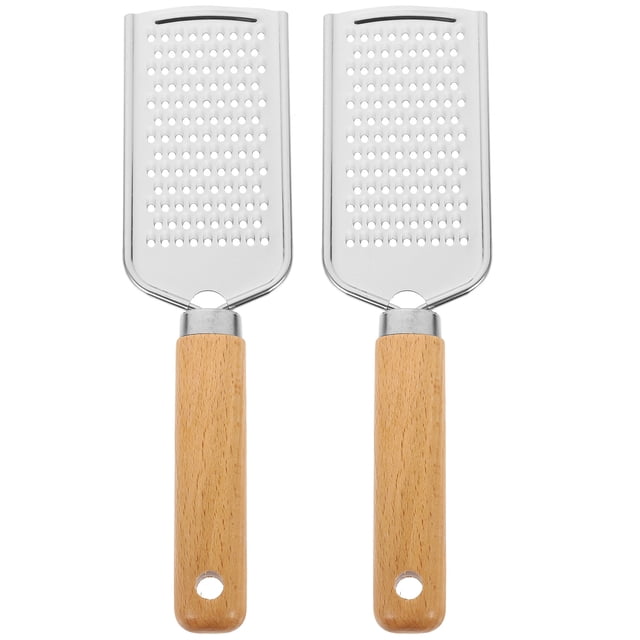 Ralladores de queso multifuncionales de acero inoxidable, 2 uds., colores surtidos