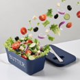 thumbnail image 4 of Uuiauoio Butter Dish with Lid and Knife - Countertop & Fridge Butter Keeper, Container & Holder, Storage Box，Sealed Storage Box Cheese Dishs with Lid, 4 of 6