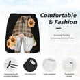 thumbnail image 3 of Rateoe Sunflower Gnomes 4 Pattern Men’s Swim Shorts with Compression Liner – Double-Layered Quick-Dry Swimwear, Comfortable & Stretchy Beach Shorts-Large, 3 of 6