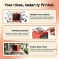 thumbnail image 3 of Smart AI Voice Sticker Printer with Screen, Mini Thermal Label Printer with Display, Inkless Portable Sticker Maker for Home, Office, Study, DIY Projects (White), 3 of 8