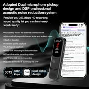 YIYUN 128GB Smart Voice Recorder with AI Transcribe & Real-Time Translation - 3072kbps HD Audio, APP Control, Playback & Summary for Meetings/Lectures.