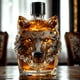 thumbnail image 3 of Decantador de whisky con forma de cabeza de lobo, botella de vidrio decorativa, decoración de bar única para amantes del whisky., 3 of 7