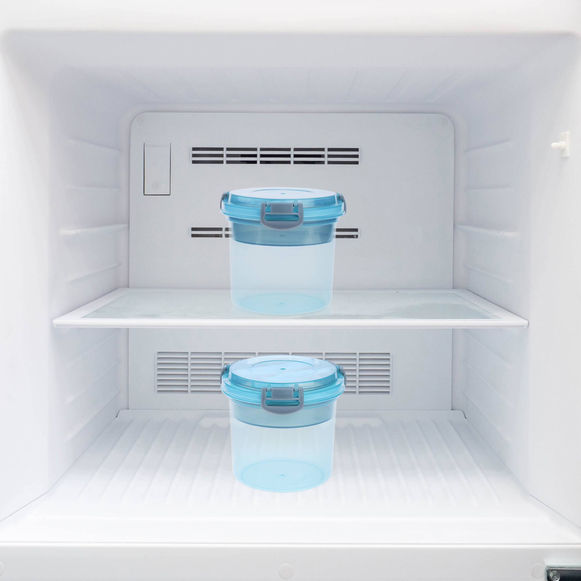 Unique Bargains Food Storage Containers Leakproof Reusable Lunch Box 5 Packs Blue