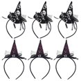 thumbnail image 1 of Diademas de Halloween con pinza para el pelo, surtido de sombreros de araña y bruja para fiestas de Halloween, compatibles con fiestas de disfraces de Halloween, 1 of 5