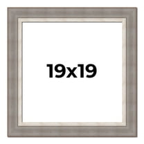 19x19 Frame Grey Real Wood Picture Frame Width 2.75 Inches | Interior Frame Depth 0.5 Inches |
