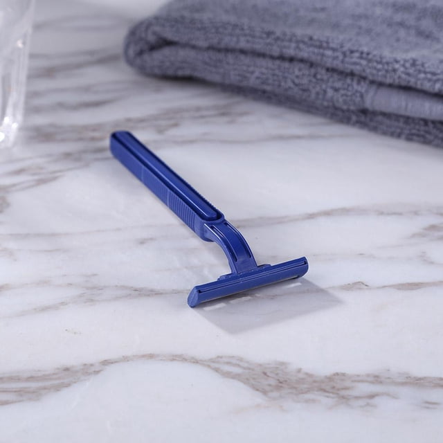 Afeitadora Manual Dispositivo de afeitar de doble filo para hombres cuchilla de acero desechable maquinilla de afeitar de seguridad Sywqhk Cuidado Belleza