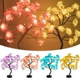 thumbnail image 1 of Xihbxyly Lámpara Led de Árbol con Forma de Rosa, Luces de Bajo Consumo, Ramas Flexibles, Alimentación Por Usb o Pilas, Decoración Romántica para El Hogar, Iluminación para Bodas, Tamaño Compacto, Más, 1 of 3