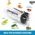 thumbnail image 5 of Hydration Nation Portable Water Bottle with Fruit Infuser for Healthy & Delicious Hydration - Black, 5 of 7