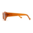 thumbnail image 3 of Mod Womens Square Dimensional Beveled Cat Eye Plastic Sunglasses Brown, 3 of 4