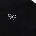 thumbnail image 4 of BXJX Girls Cropped Cardigans, Open Front School Knitted Long Sleeve Kids Fall Shrugs Black Size 2-3 T, 4 of 6