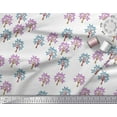thumbnail image 3 of Soimoi Satin Silk Fabric Tree Block Print Fabric by The Yard 42 Inch Wide, 3 of 3