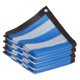 thumbnail image 3 of Red de protección solar espesante de material PE, tela de sombra azul y blanca, cubierta de sombra para 2mx2m, 3 of 9