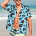 thumbnail image 7 of Sikiie Graduation Hats1 Print Men's Hawaiian Shirt, Summer Beach Button Pocket Short Sleeve T-Shirt,3X-Large, 7 of 7