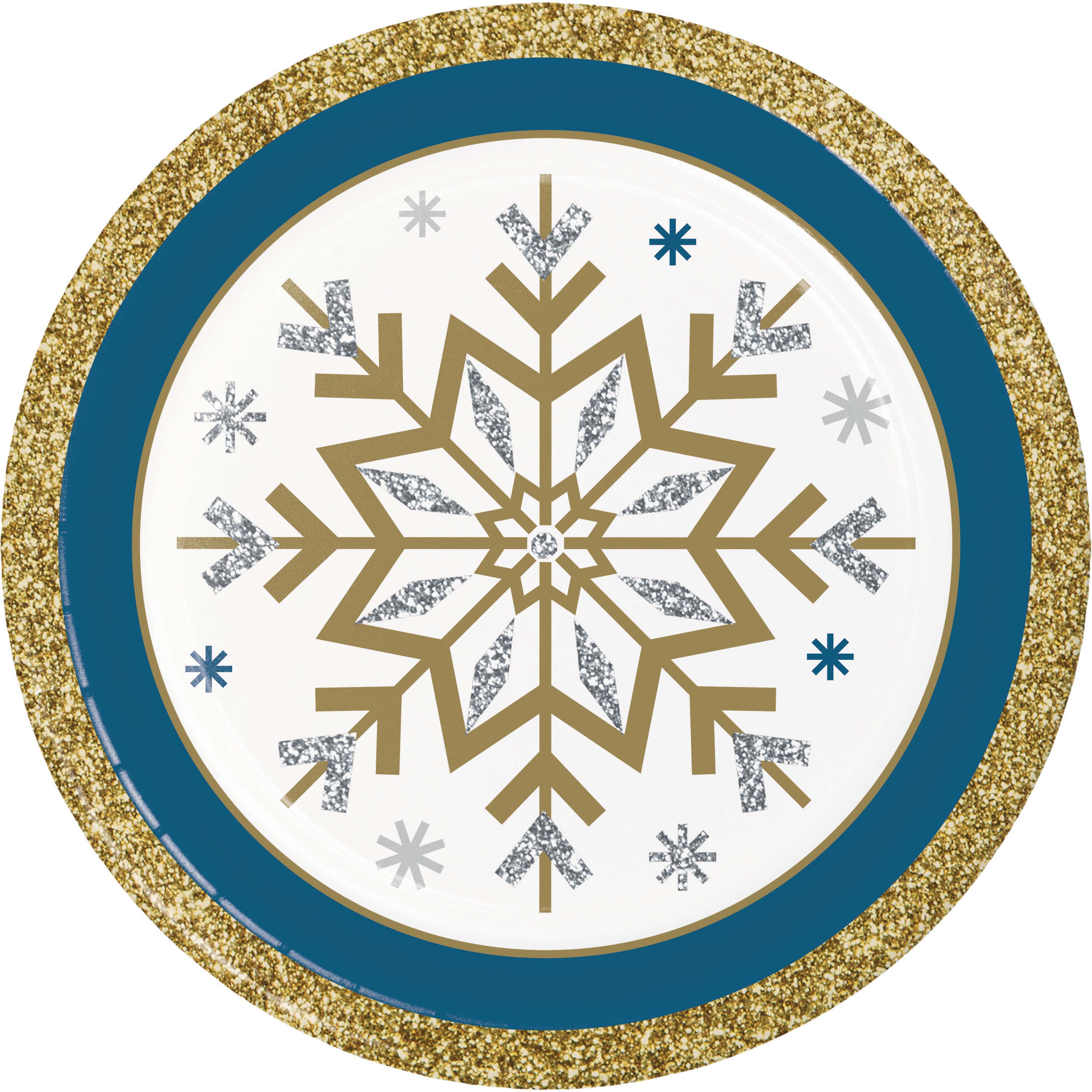 Creative Converting Whimsical Winter Christmas Tableware Set, Serves 8