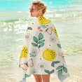 thumbnail image 6 of AYktou Beach Towel Bath Towels Beach Essentials 30*59" Summer Refreshing Lemon Print Collection Towels Microfiber Beach Towels Pool Towels Camping Essentials Pool Accessories, 6 of 6