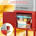 thumbnail image 6 of siu want Large 20oz Vintage Style Popcorn Maker Cart - Pops 62 Cups Per Batch, Commercial & Home Use, Portable Popcorn Machine with Wheels and Kettle, for Theater, Parties, Events (Red)​, 6 of 11