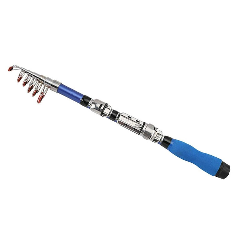 Premium Fishing Rod Telescopic Fishing Rod Portable Carbon Fiber Comfortable Eva Handle, - Blue 1.5m, Men's, Size: 1.0m 1.5m 2.1m