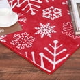 thumbnail image 4 of Area Rugs Washable Christmas Rug  Xmas Holiday Large Area Rug Non Shedding Soft  Christmas Snow Print Solid Rugs for Nursery, Red, 4 of 10