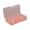 Orange and white, variant on ANXPTIME Clear Plastic Storage Boxes For Small Parts And Crafts With 10 Dividers