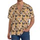 thumbnail image 1 of Fotbe Cute Dogs Head Camisa Estampada de Manga Corta para Hombre, Casual de Verano, Estilo Playero, Sin Arrugas-Medium, 1 of 5
