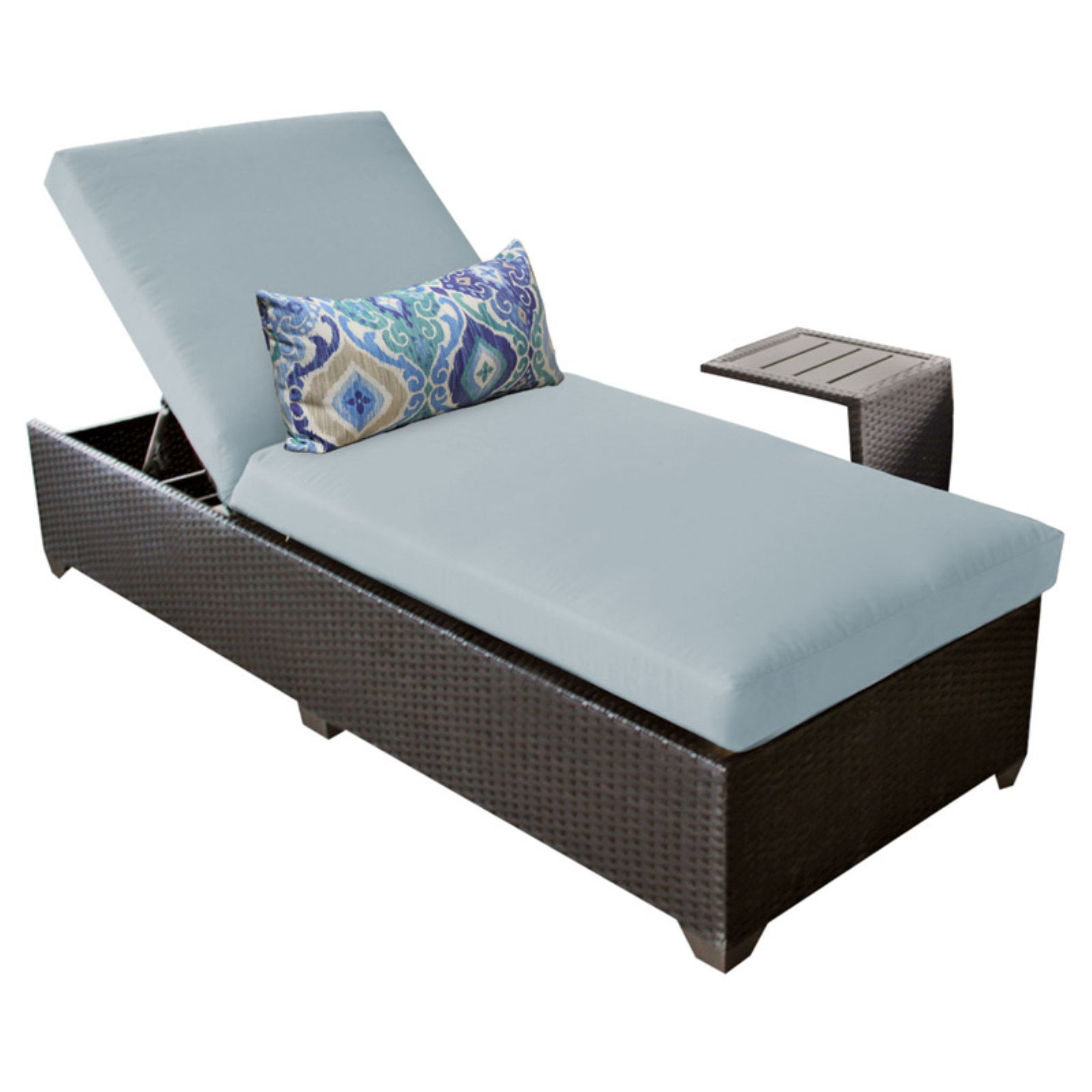 TK Classics Belle Wicker Outdoor Chaise Lounge