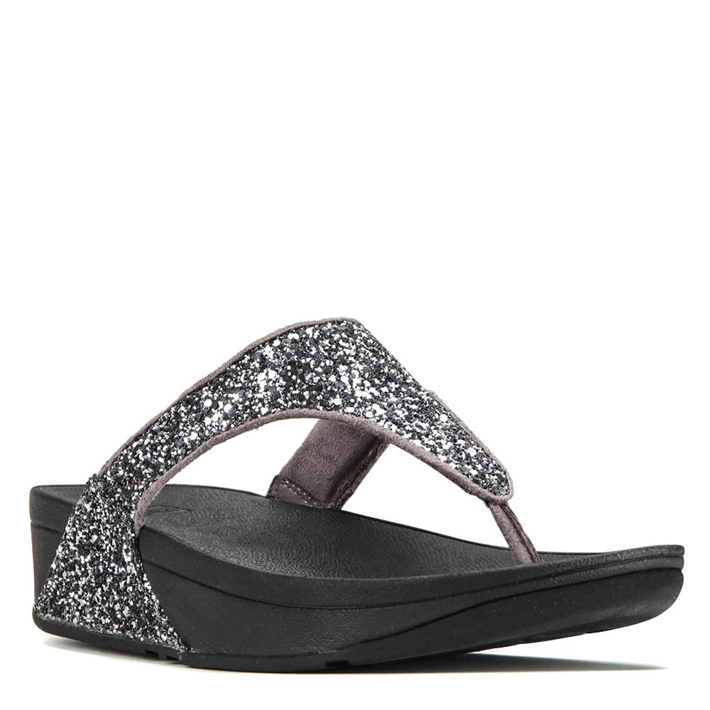 FitFlop fitflop women s glitterball toe post sandals h25 054 pewter