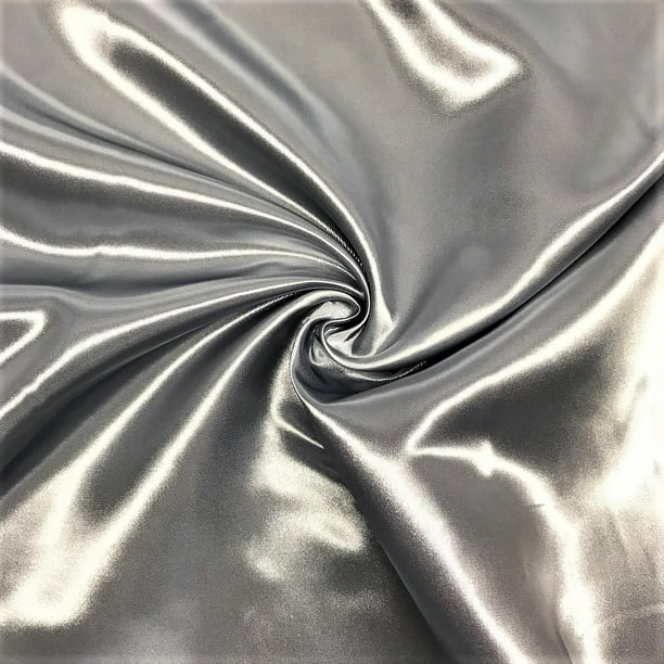 Bridal Satin Fabric Silky Poly 60" Wide Heavy Wedding Dress Drapery By