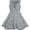 Gray, variant on Girls Dress V Neck Pleated Hem Back School Uniform Gray 6 Years