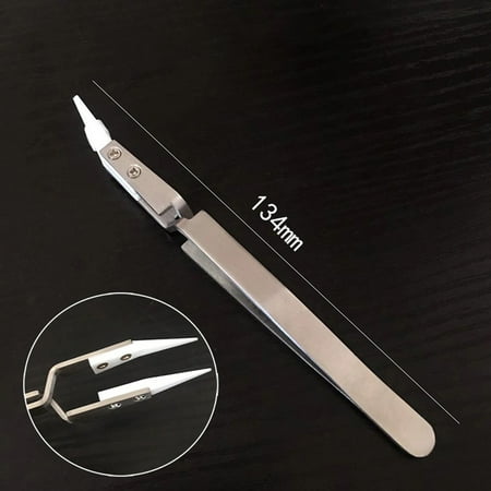 

Tweezers Stainless Steel With -static Resistant Stainless Stee With Ceramic Precise Head Resistant Ceramic Precise Qisuo Steel Tool Ceramic Anrio Tool Ceramic Head With -static Resistant