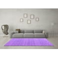 thumbnail image 3 of Ahgly Company Indoor Square Abstract Purple Modern Area Rugs, 3' Square, 3 of 4