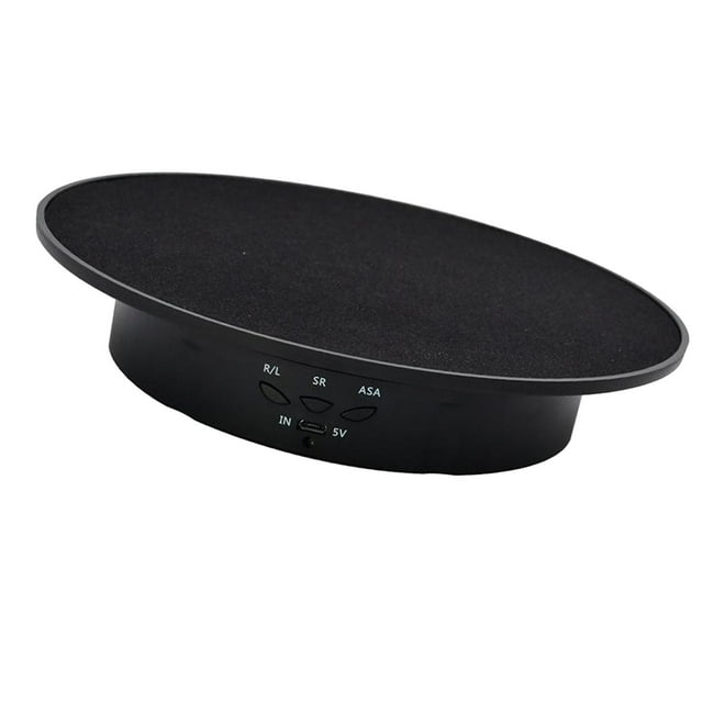 Soporte giratorio de para fotografía Base giratoria automática para joyería Base para soporte de exhibición giratorio motorizado Ele Base de terciopelo negro