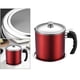 thumbnail image 5 of Recipiente colador de acero inoxidable Soledad para aceite con tapa antipolvo rojo, 5 of 10